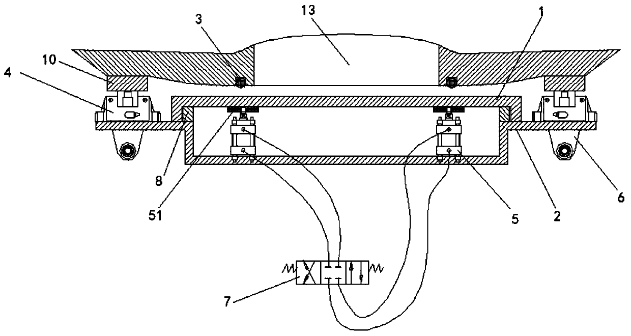 Discharge door mechanism of pump truck hopper and pump truck