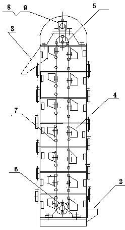 Multifunctional tower crane elevator