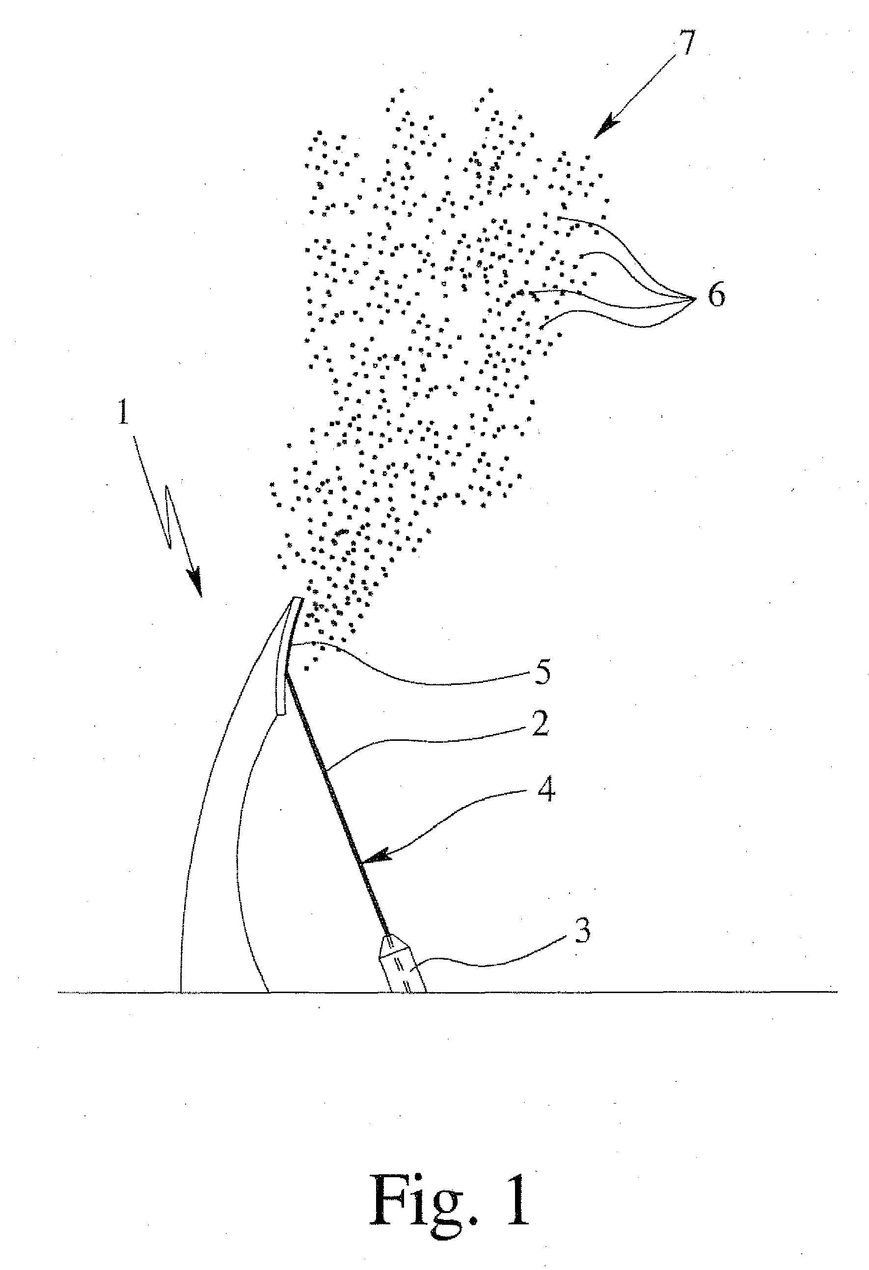 Method and device for atomizing liquid