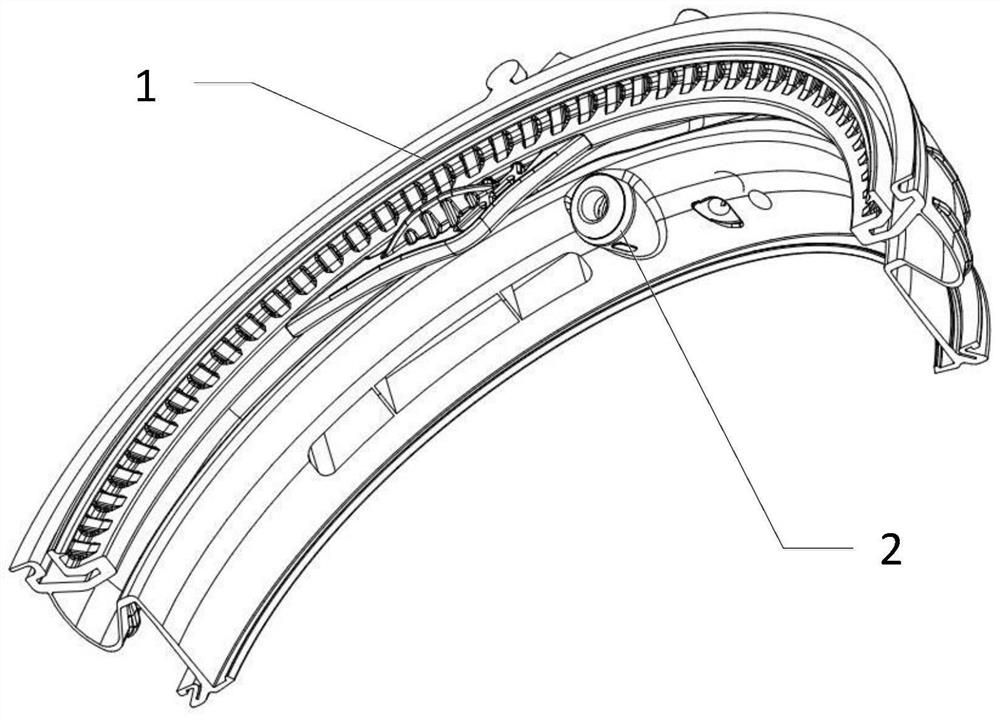 Atomizing device for clothes treatment equipment