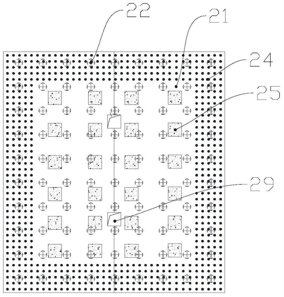 Metro vehicle depot first-stage structure for flexibly reserving ground high-rise building