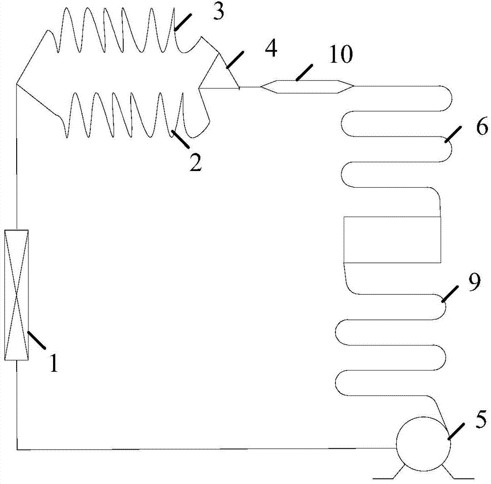 Refrigerating system for refrigerator and refrigerator