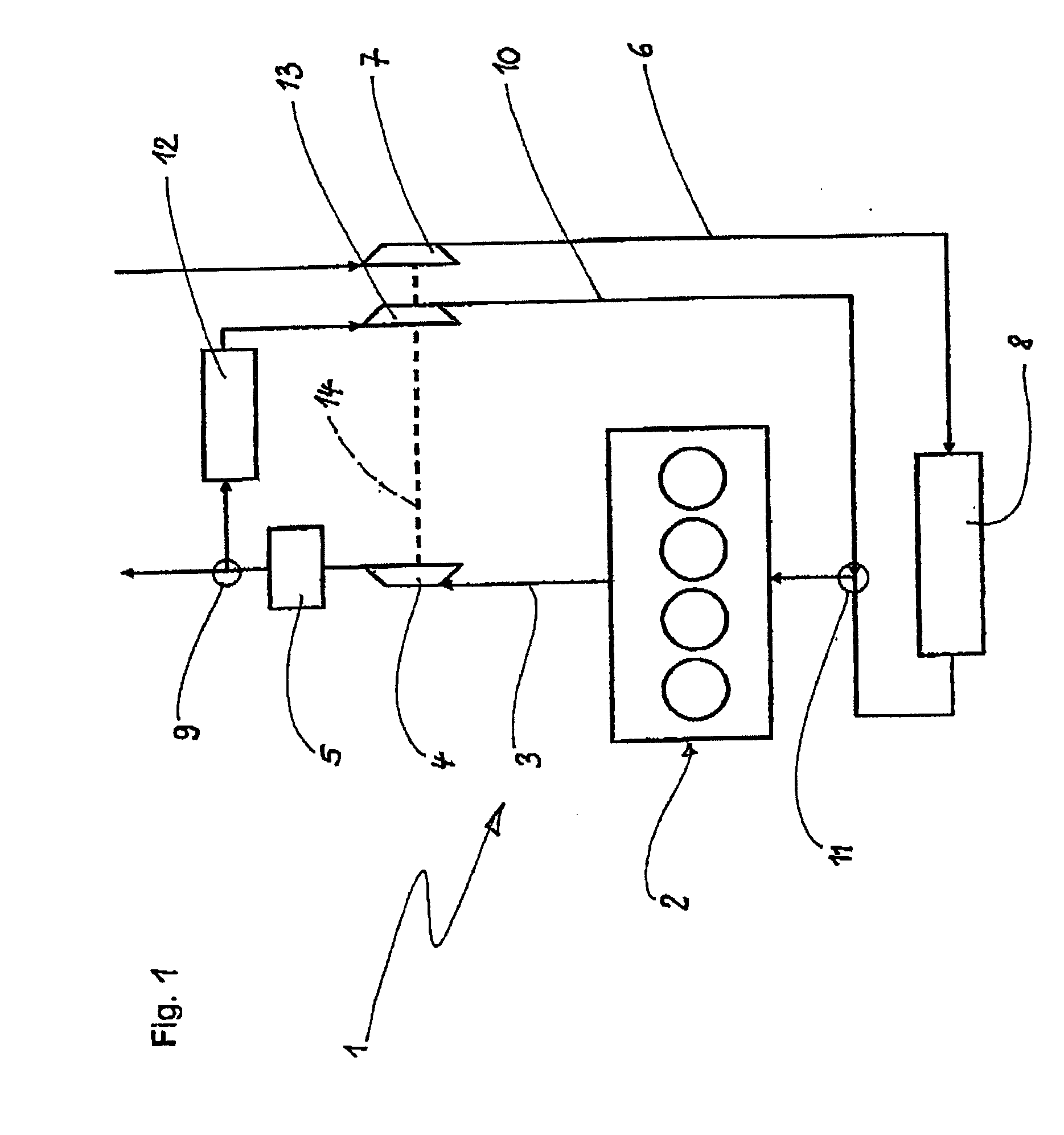 System for exhaust gas recirculation in a motor vehicle