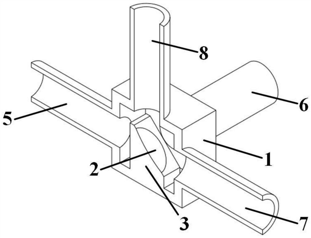 A waveguide switch for switching the transmission direction of high-power electron cyclotron waves