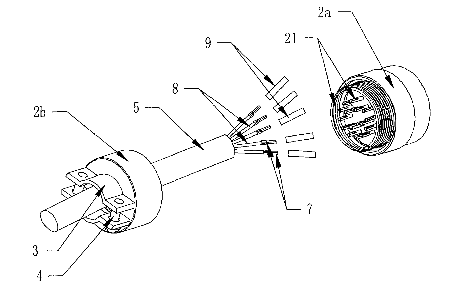 Electric connector and wire connecting method thereof