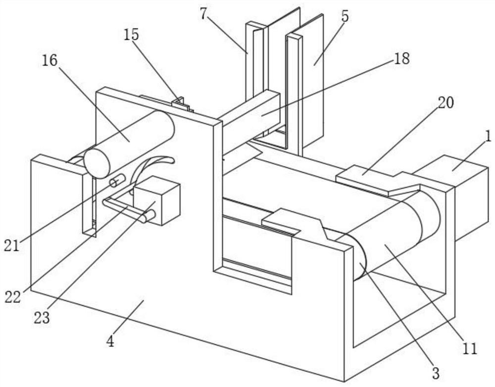 Lead frame plate placing and pushing-out equipment for semiconductor cutting