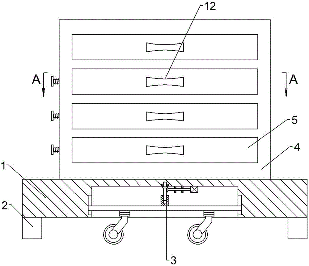 File storage cabinet with mechanical quick ejection function