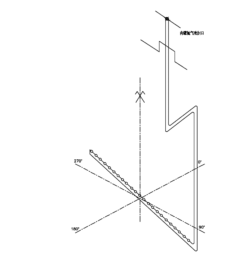 Nitrogen purging method for large-sized low-temperature liquid hydrocarbon storage tank