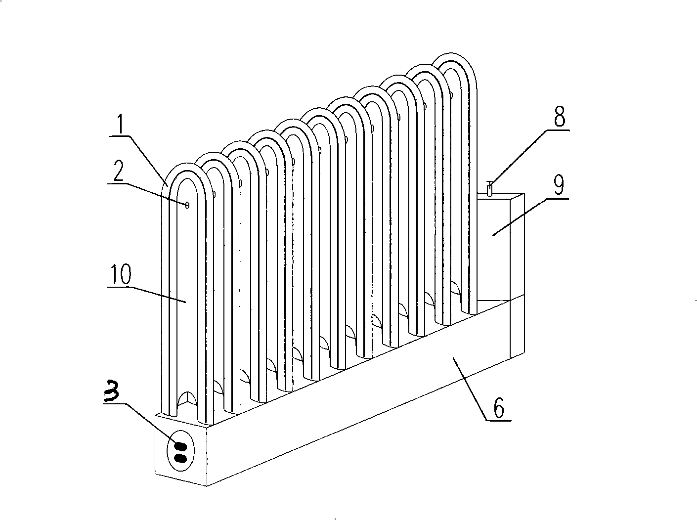 Heat conducting oil vacuum superconductor electric heater