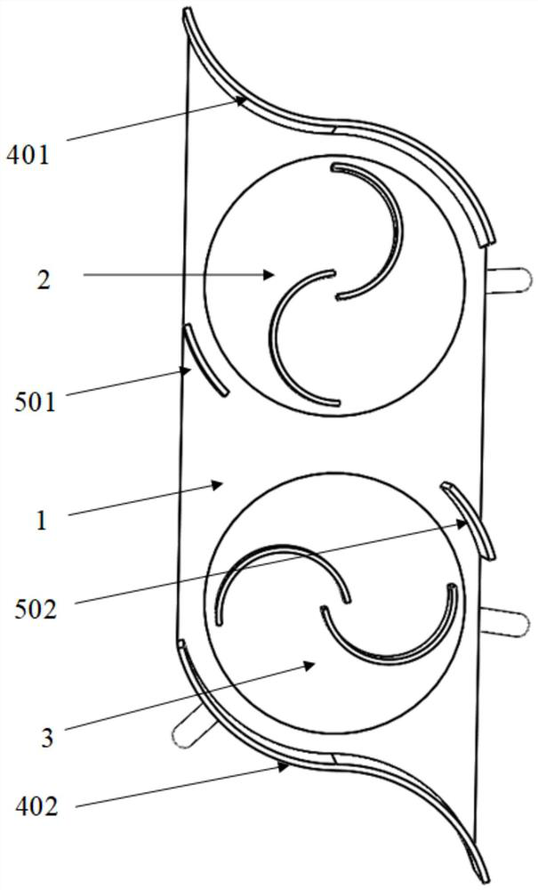 Bidirectional tidal current energy power generation device based on Savonius rotor