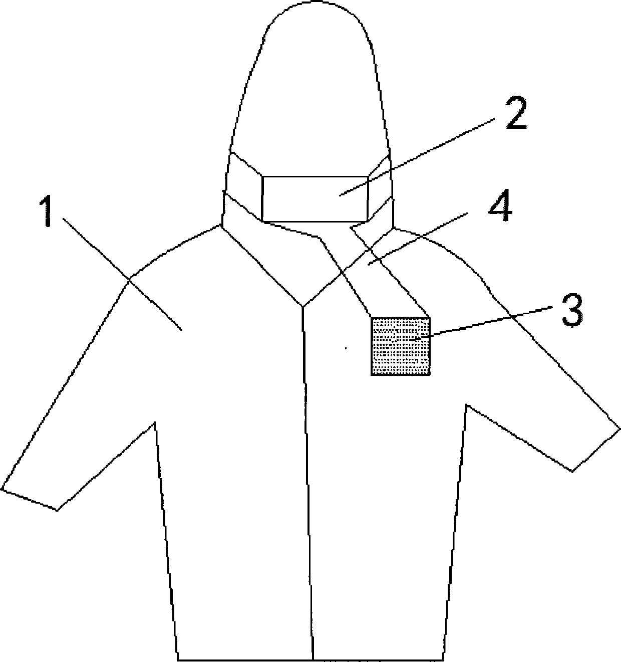 Air-filtering cold resistant clothing