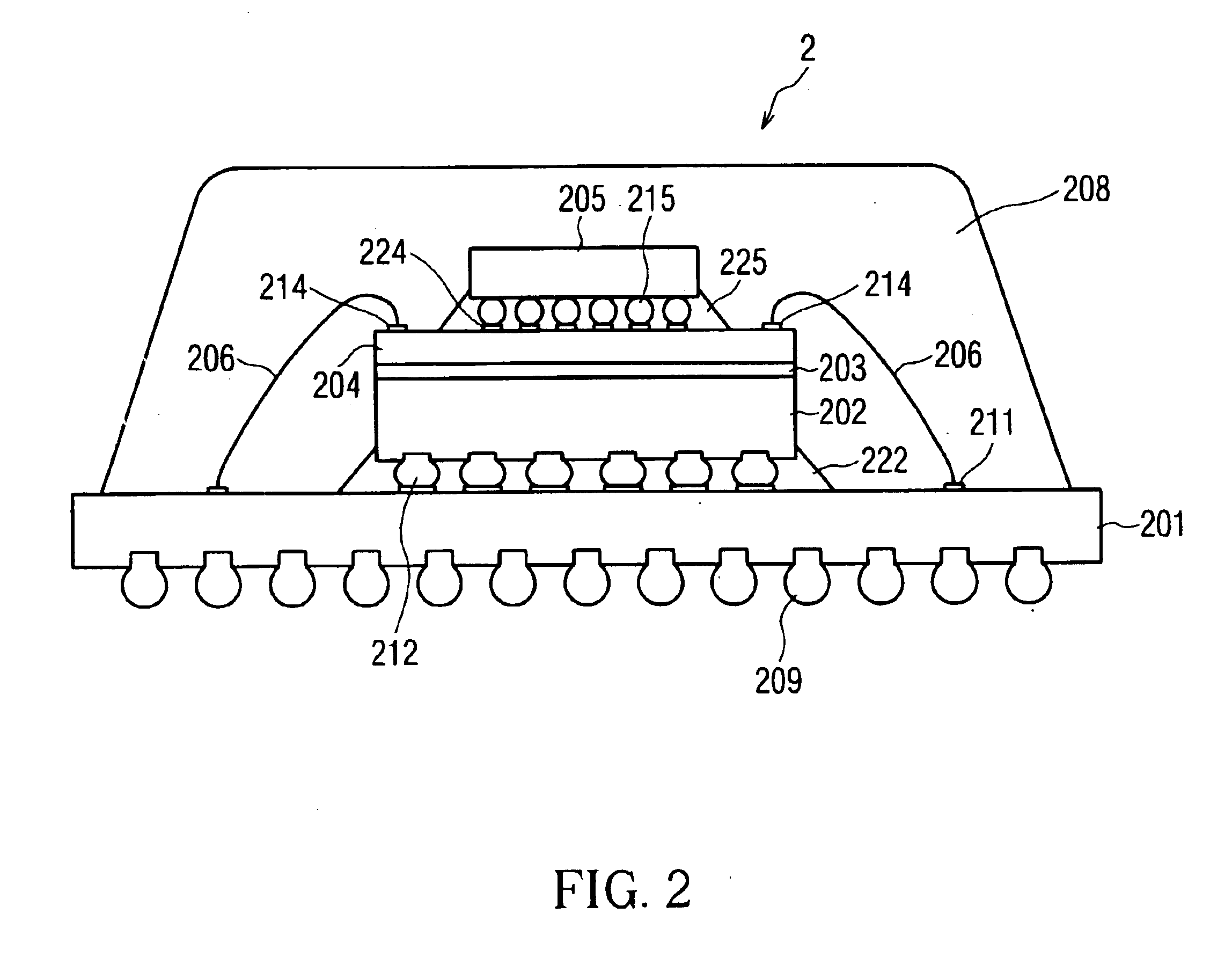 Assembly package with stacked dies and signal transmission plate