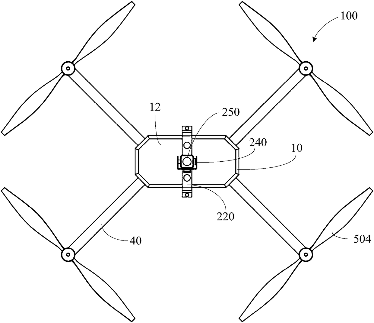 Photographing assembly and unmanned aerial vehicle with same