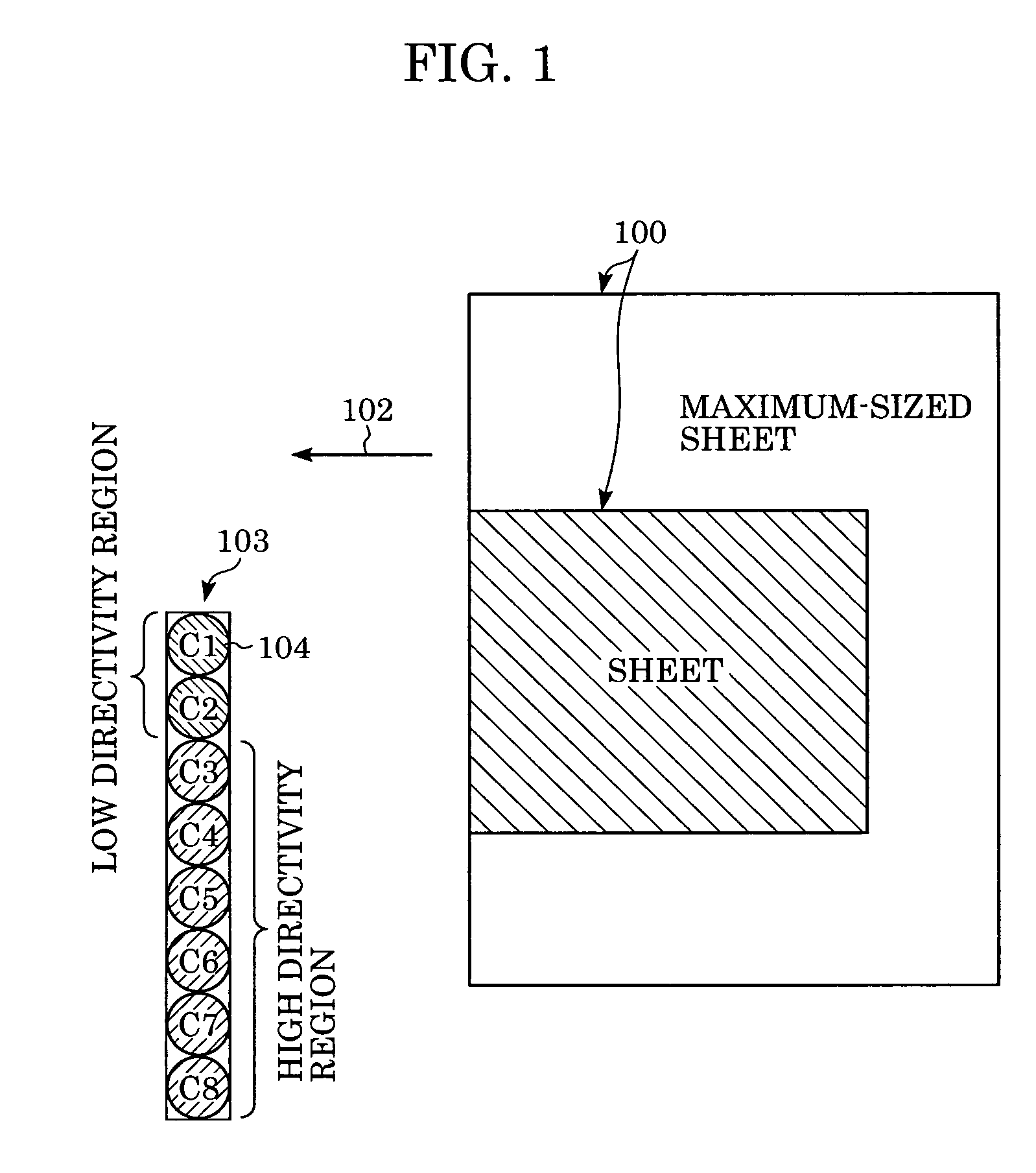 Sheet type detection device that determines thickness and surface roughness of a sheet