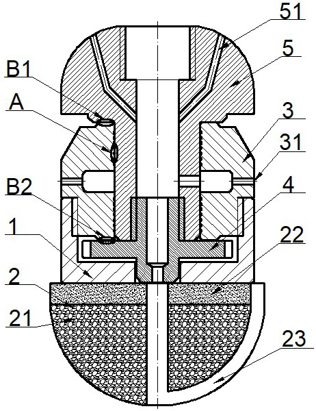 Hydraulic jet grouting drill bit