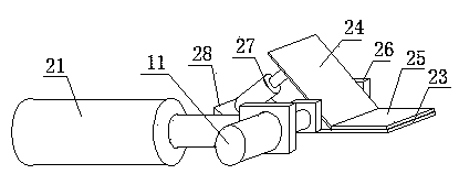 Continuous production process of waterproof coiled material