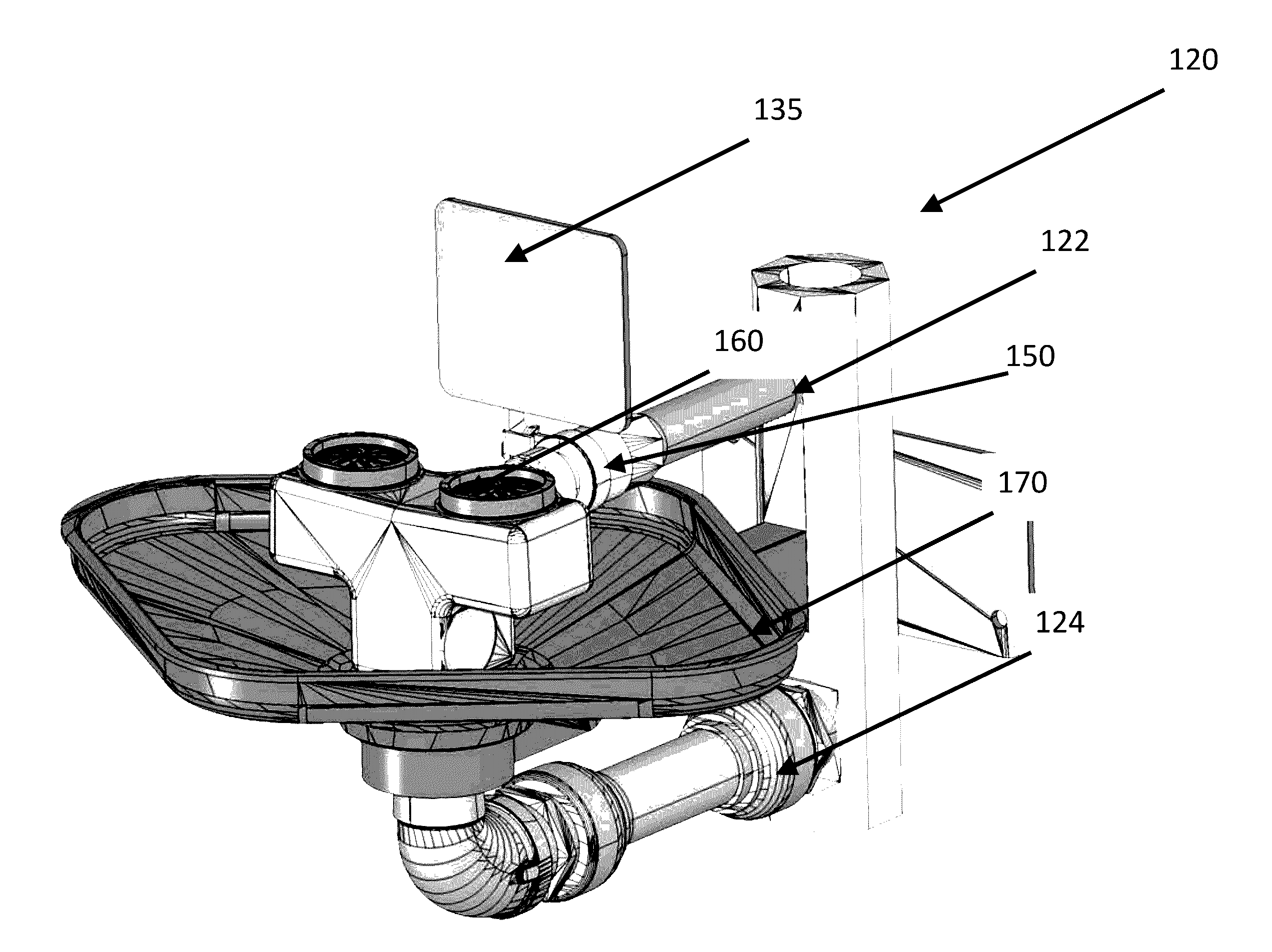 Integrated emergency wash and shower system