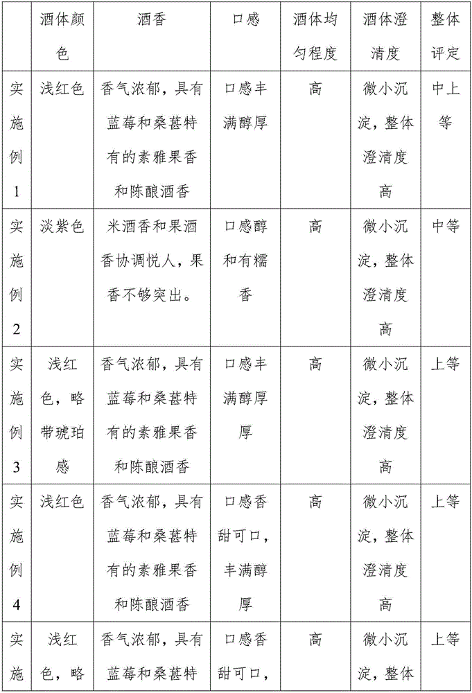 Blueberry rice wine and preparation method thereof