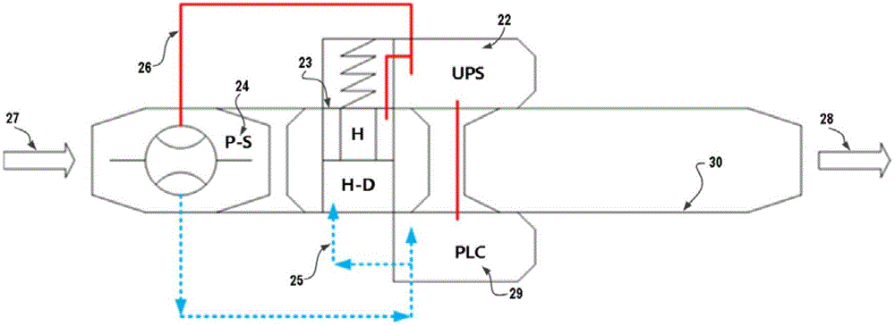 Passive containment accident pressure-releasing system capable of containing discharged gas