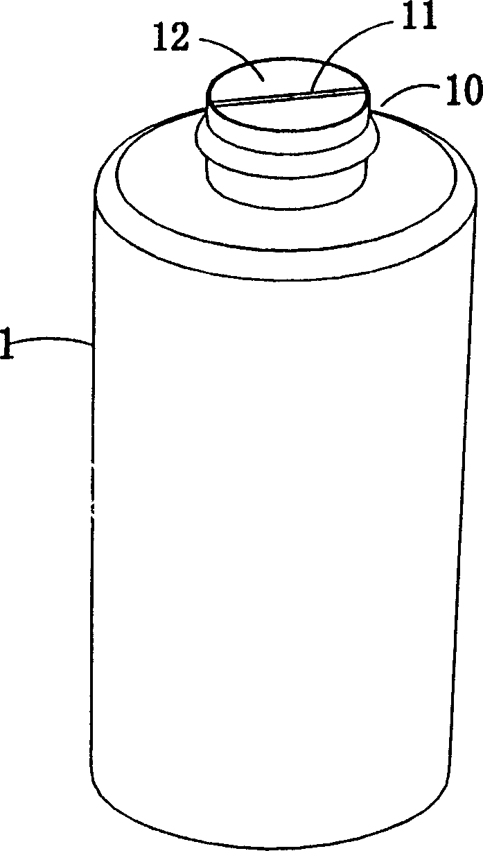 Double-chamber blown bottle and method for manufacturing the same