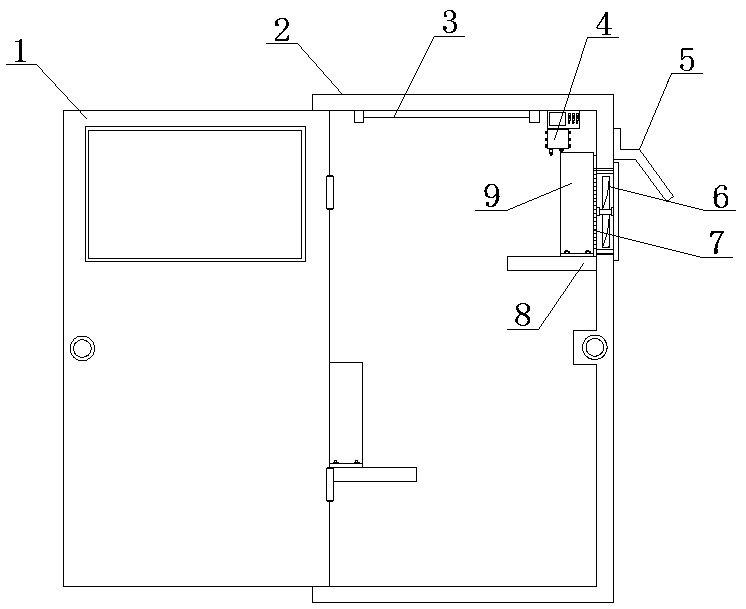 Electric appliance cabinet with dust removal function