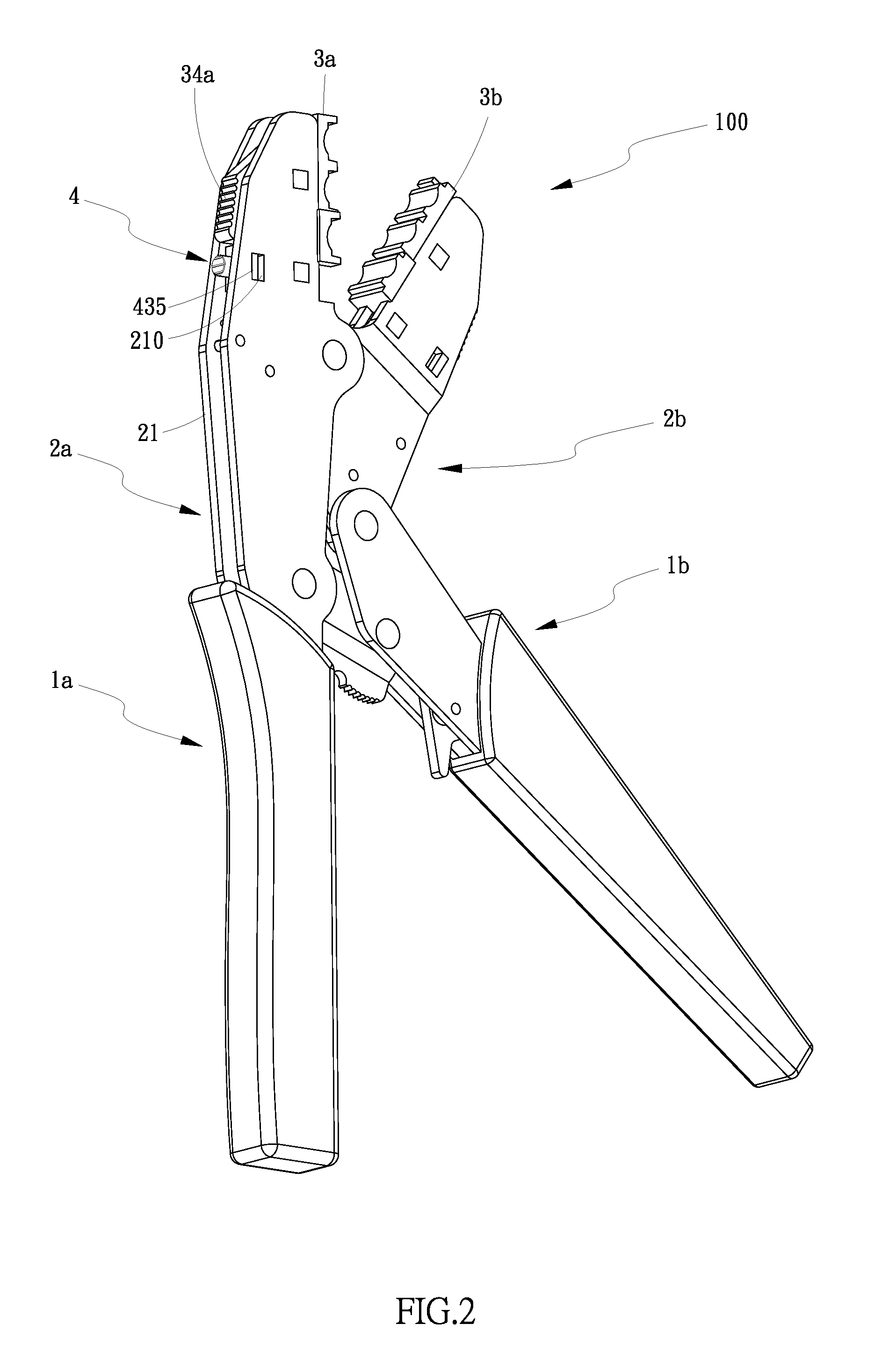 Pliers for crimping electrical terminals