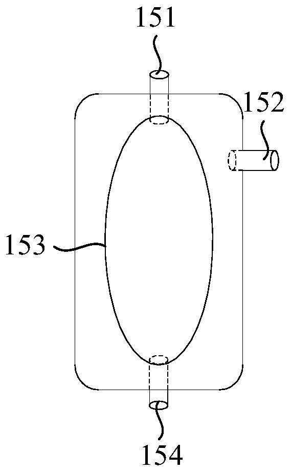 Interventional medical device and medical material testing system, and corresponding experimental method