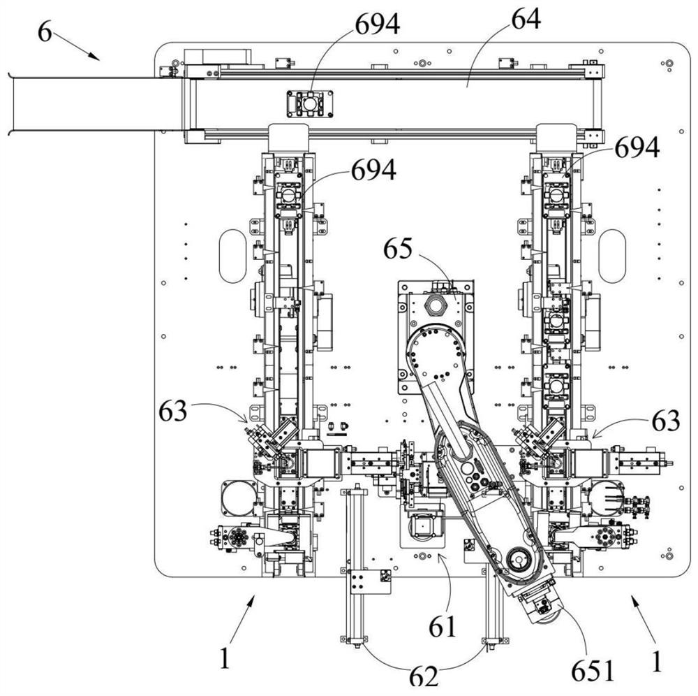 Film tearing and pressure maintaining integrated assembly line