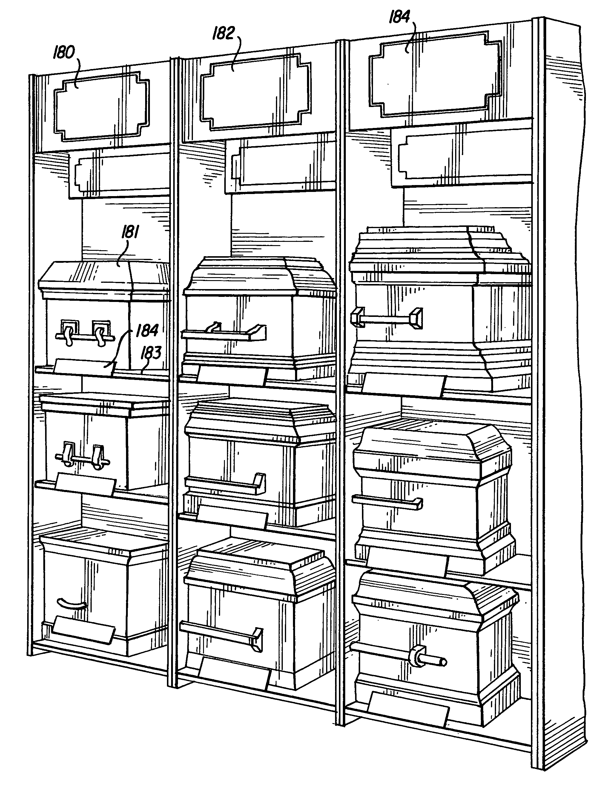 Death care merchandising system