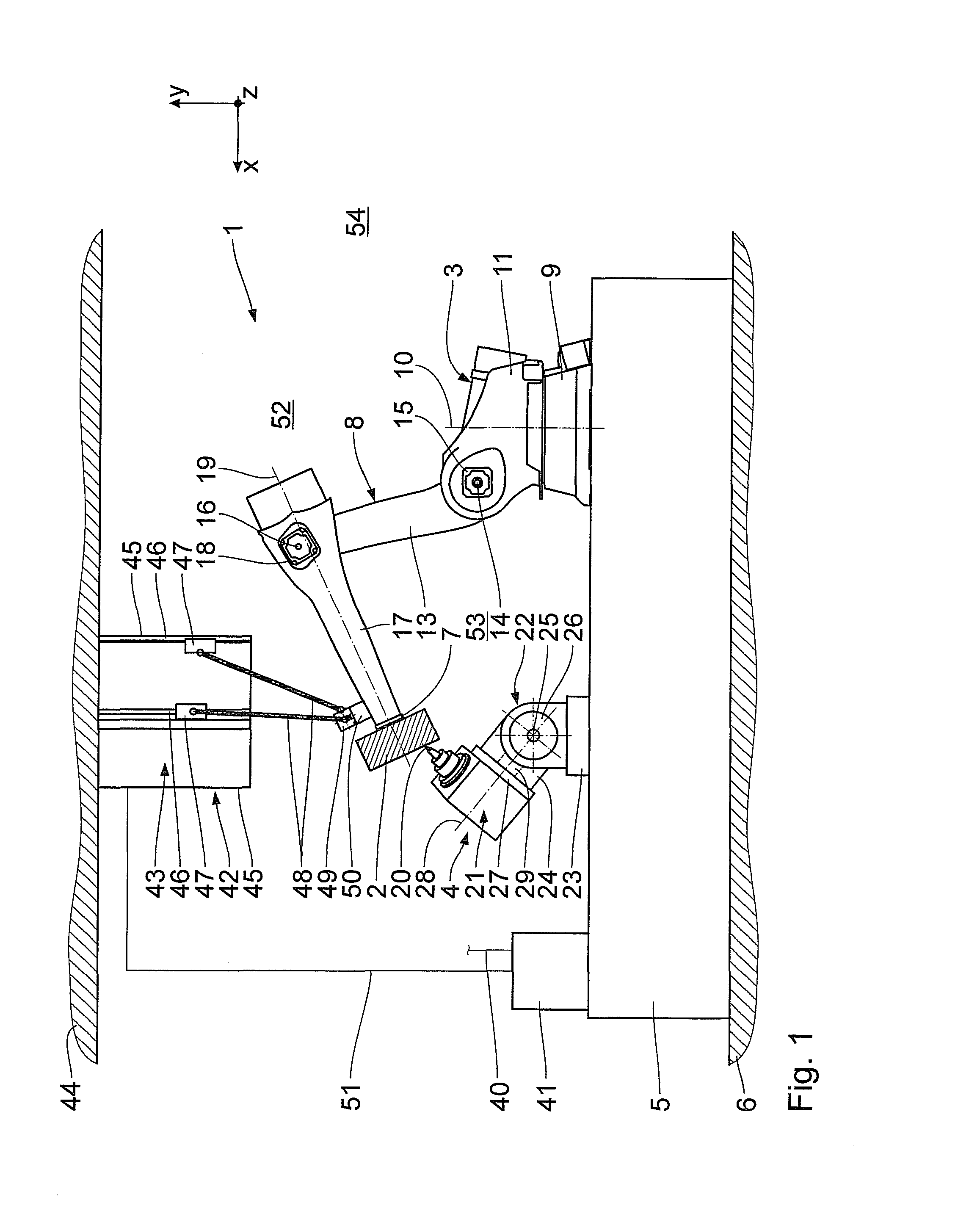 Machining installation for workpieces