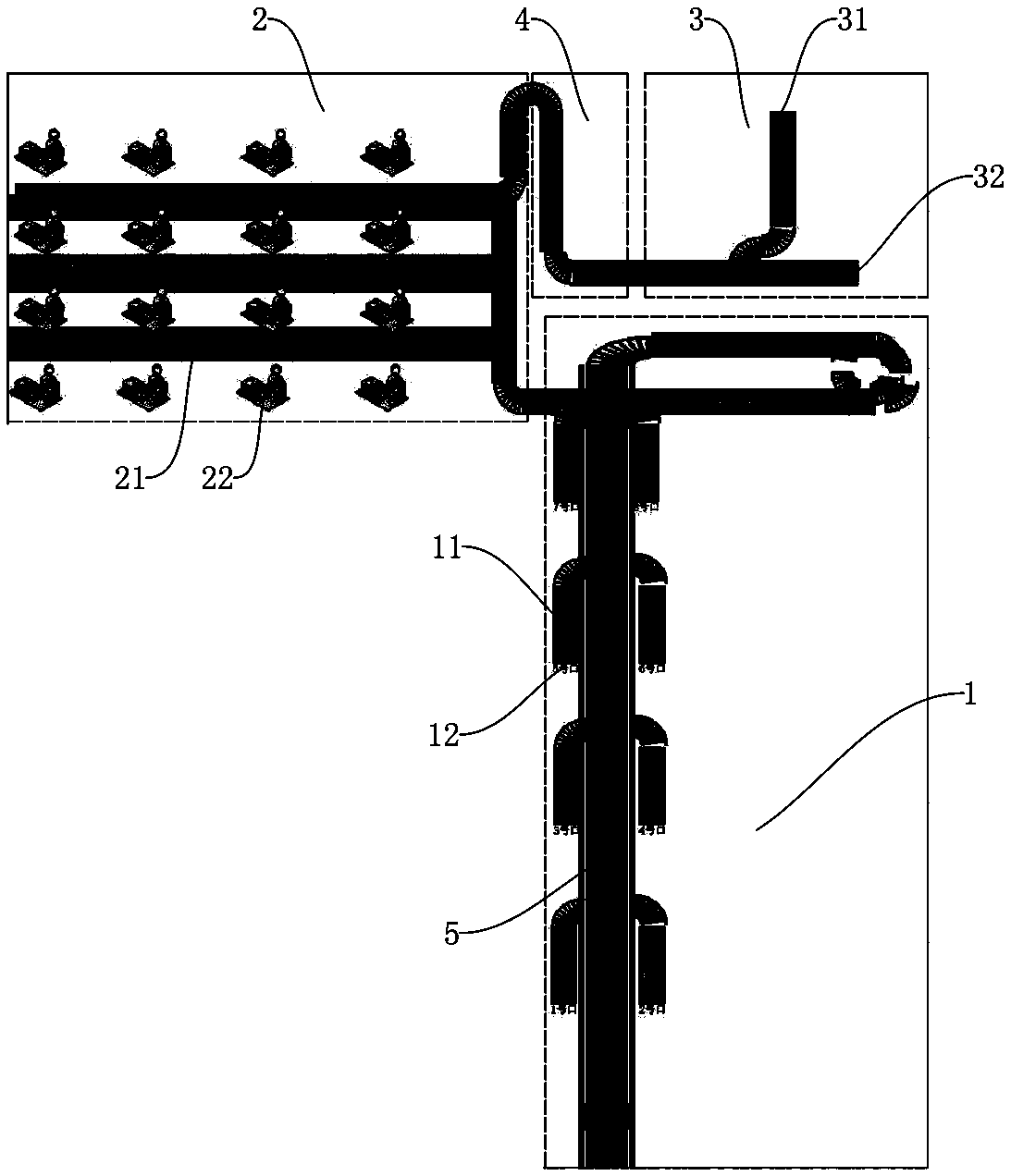 Intelligent goods sorting system and goods sorting method