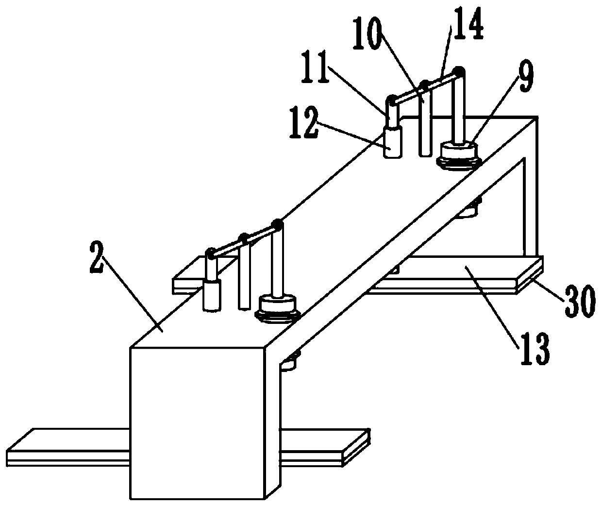 High-precision cutting device for refrigerator glass partition plate production