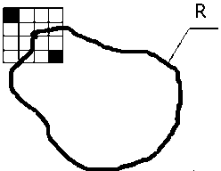 Method for eliminating shadow based on match of inside and outside check lines of shadow area