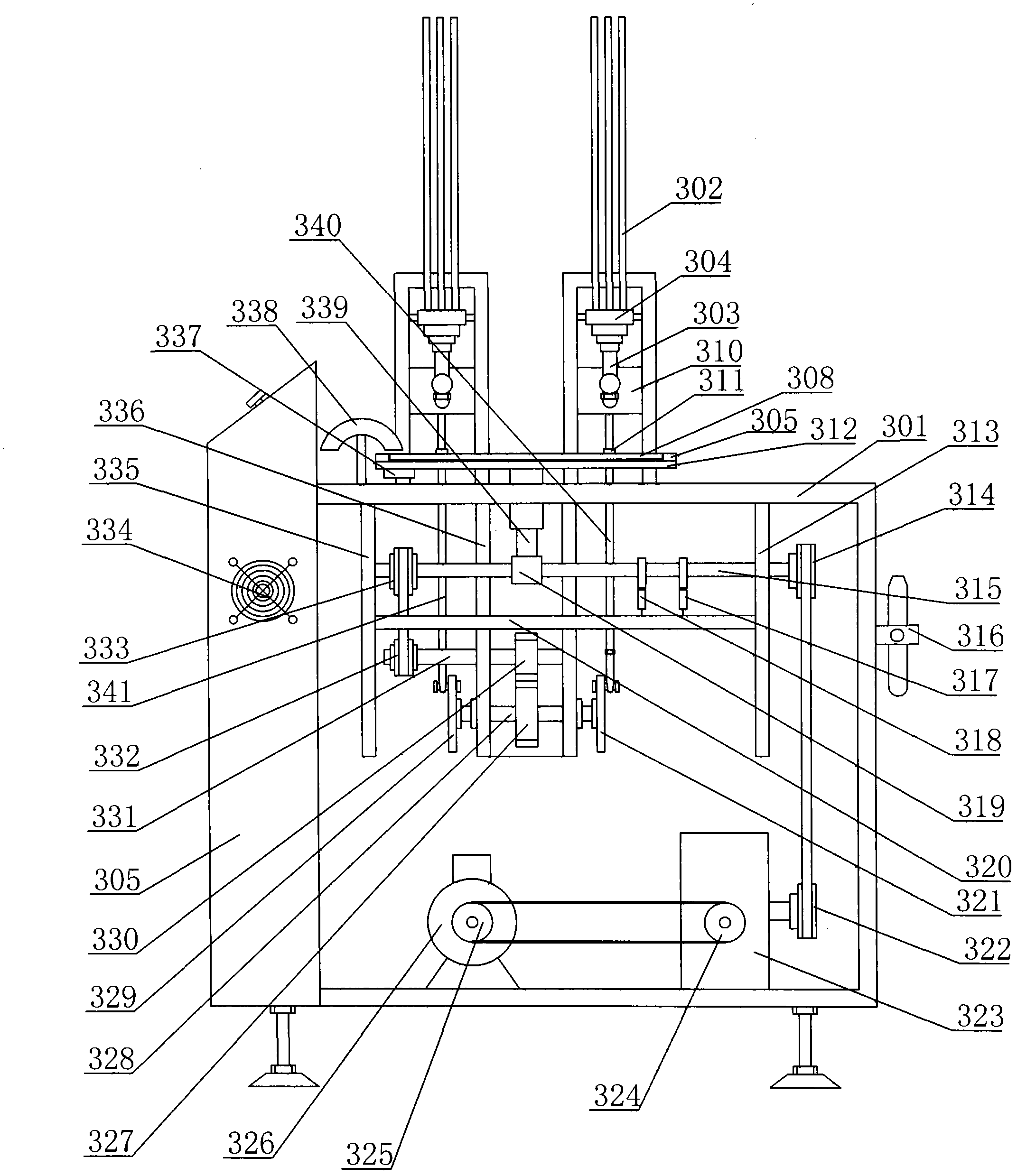 Full-automatic spacer imbedding machine for bottle caps