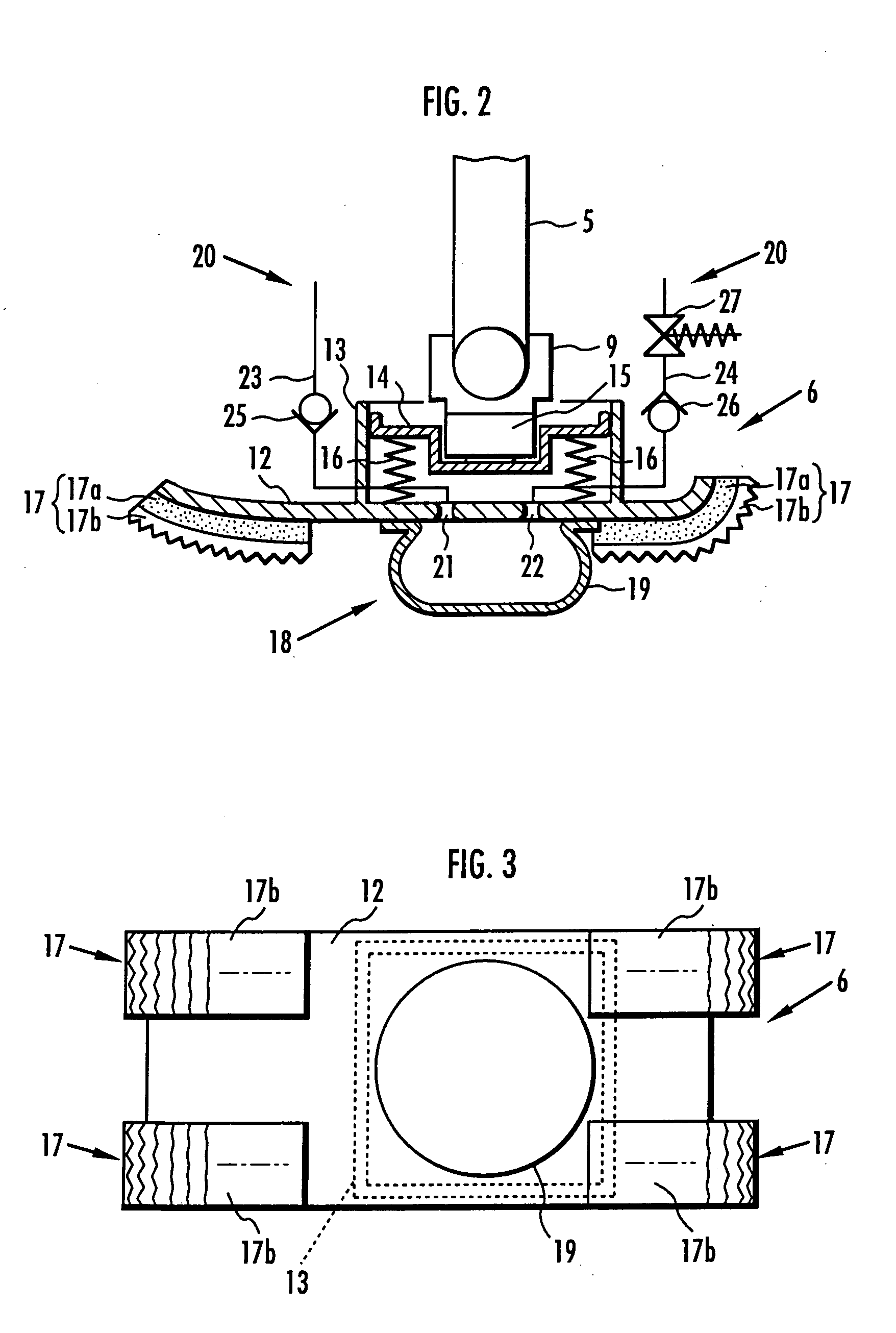 Device for absorbing floor-landing shock for legged mobile robot