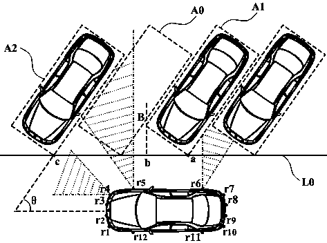 Diagonal parking space detection method and device and automatic parking method and system