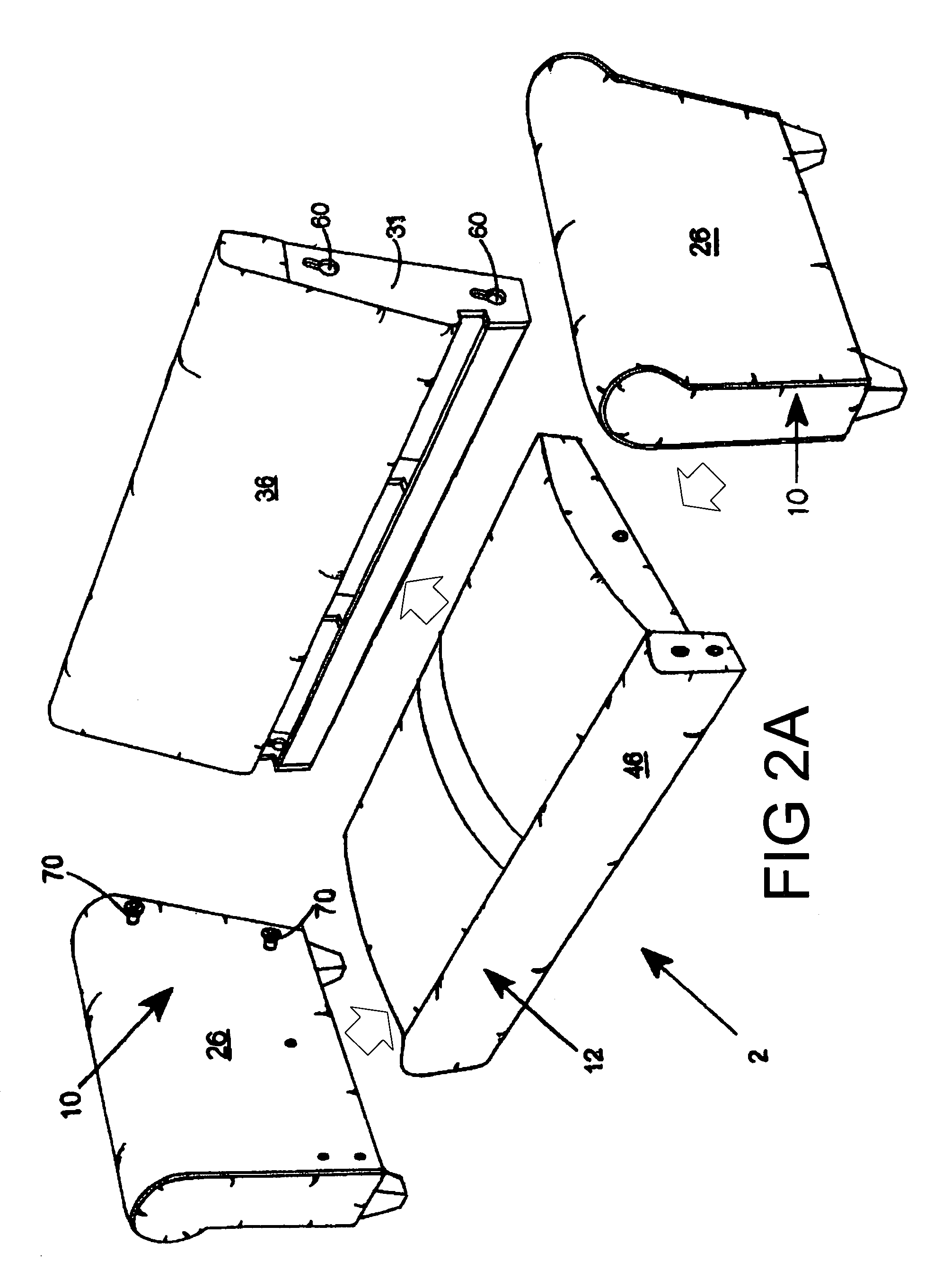 Assembly apparatus for modular components especially for upholstered furniture