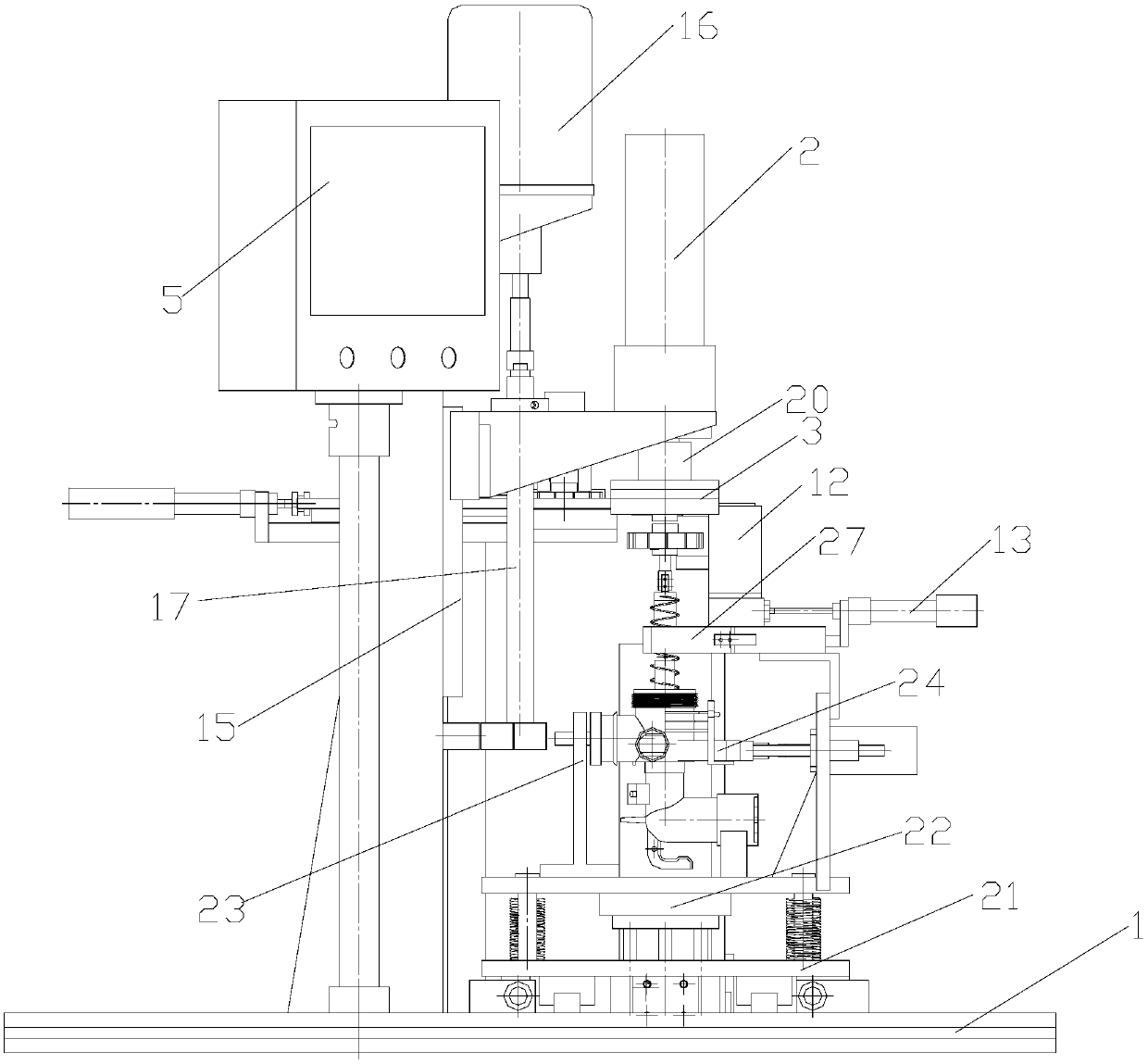 A drain valve automatic capping device and valve cap assembly method