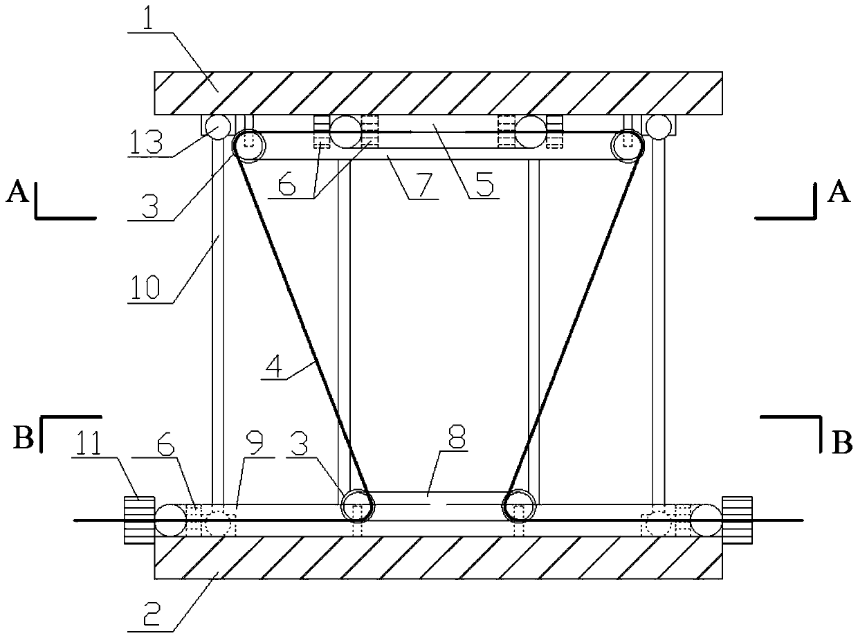 A kind of multidirectional self-resetting shape memory alloy damper and installation method thereof