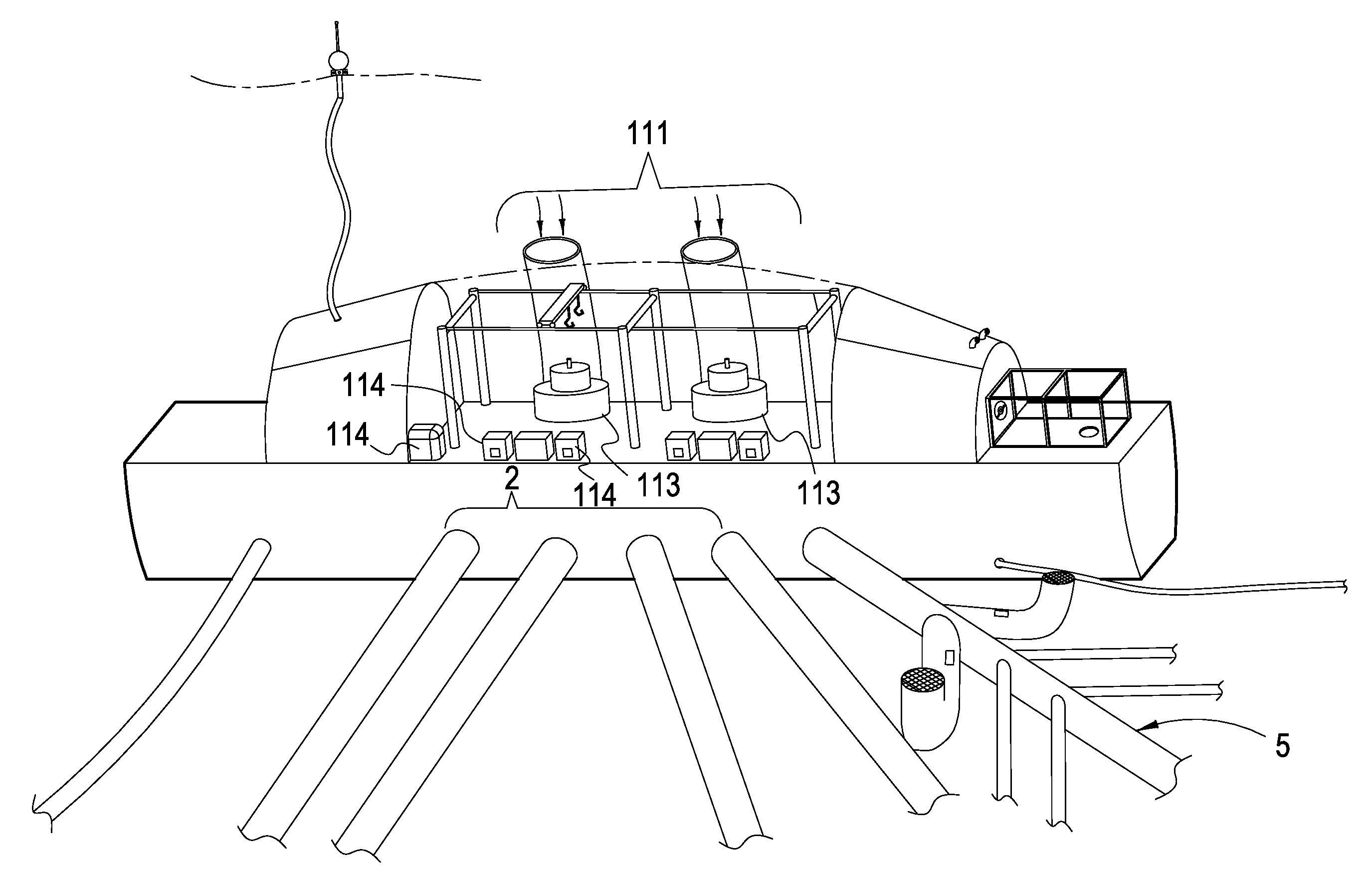 Sea Floor Pump Tailrace Hydraulic Generation System