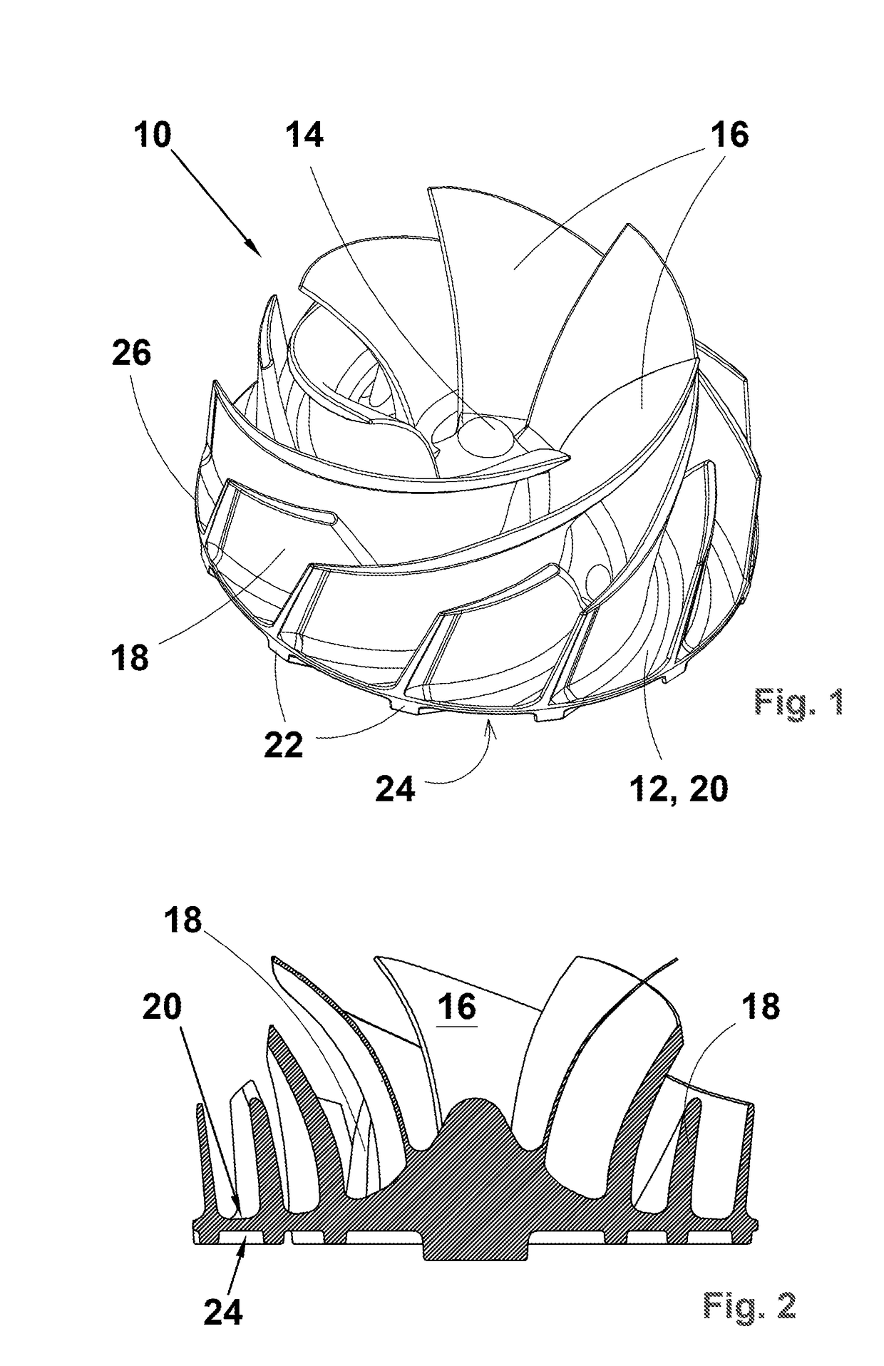 Impeller for a centrifugal headbox feed pump