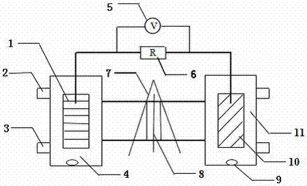 Preparation method of treating heavy metal copper ions by microbial fuel cell