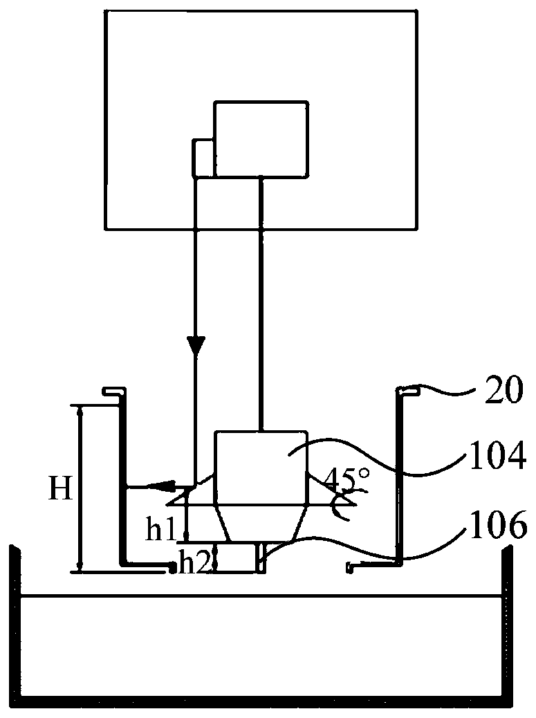 Liquid mouth distance positioning device and method, and single crystal furnace