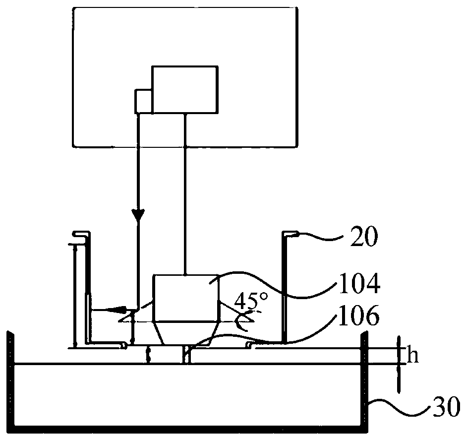 Liquid mouth distance positioning device and method, and single crystal furnace