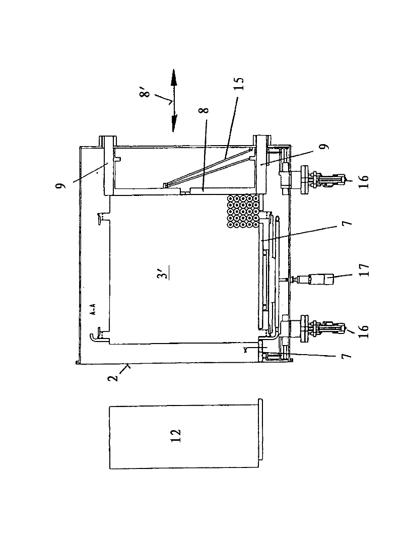 Device for loading and unloading freeze drying system