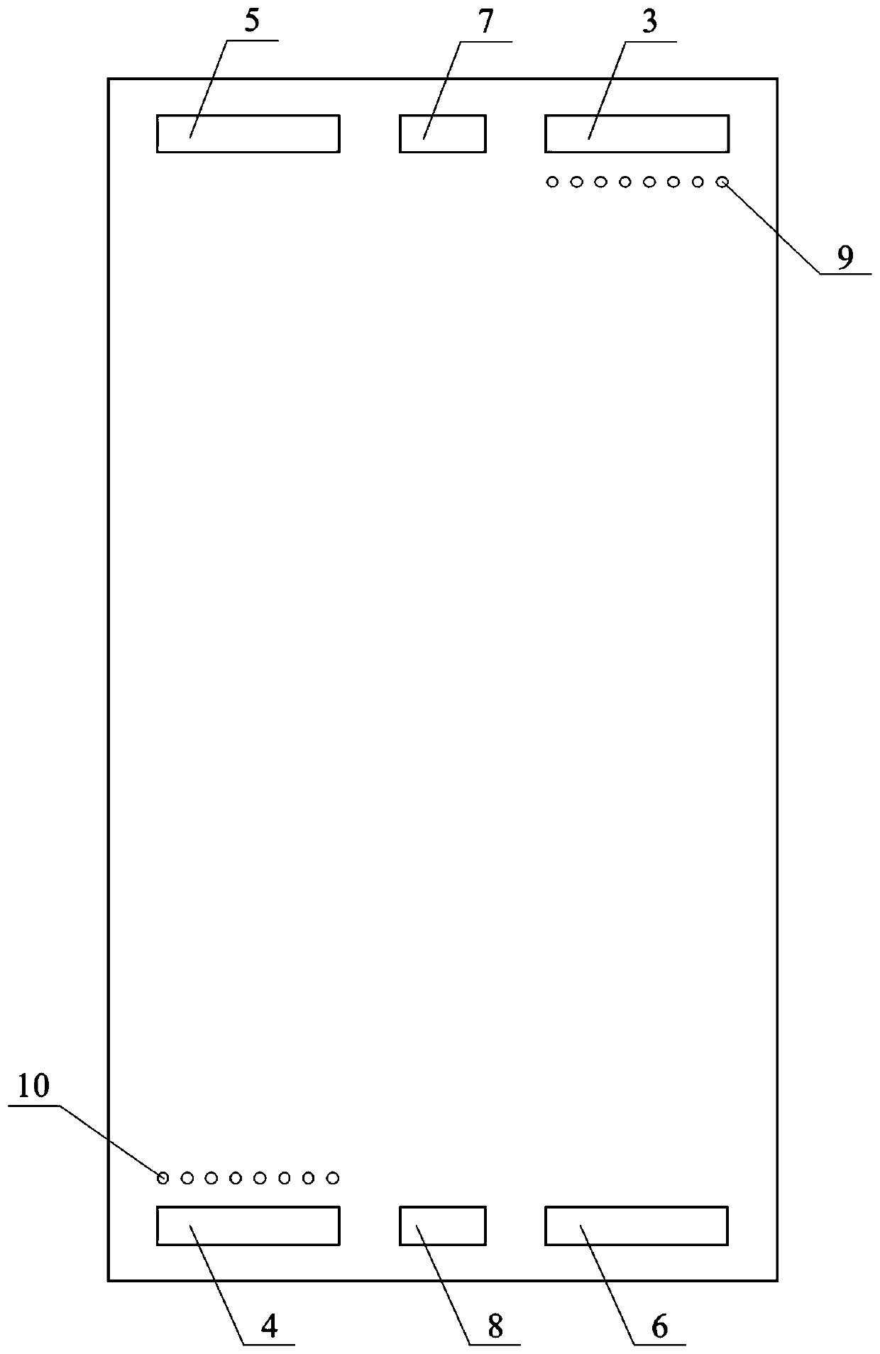 Inner fin temperature control bipolar plate and working method thereof