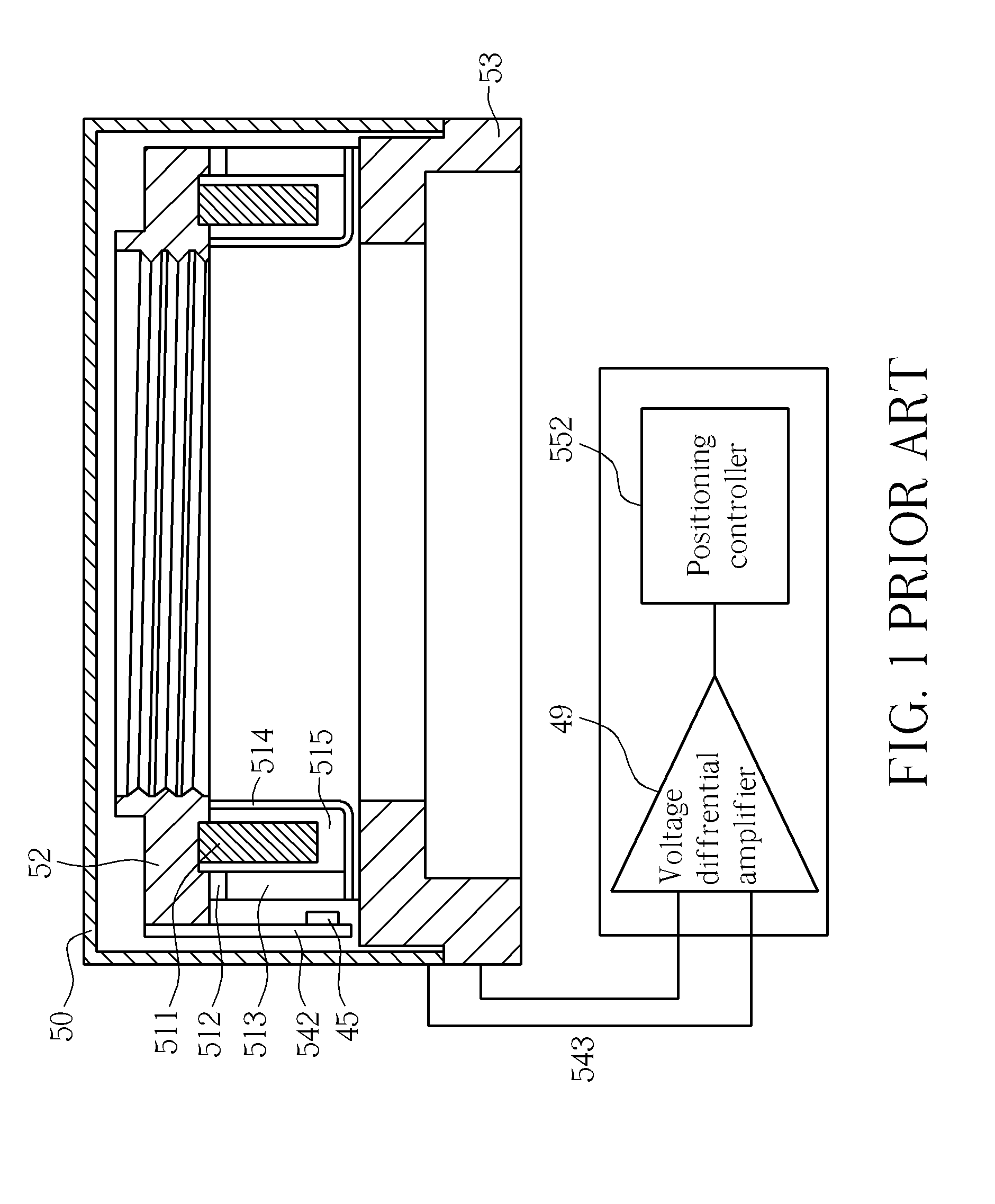 Voice coil motor with surface coil