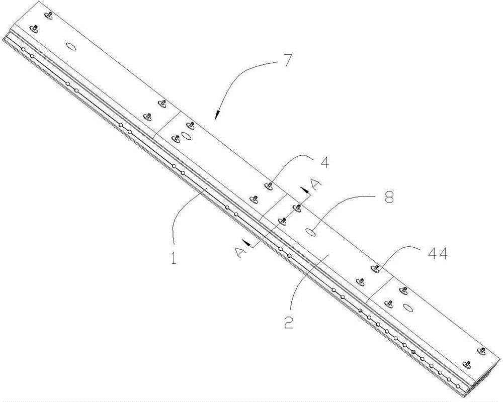 Aluminum alloy formwork device for outer wall heat preservation