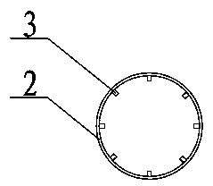 A rotary kiln shell with diversion function