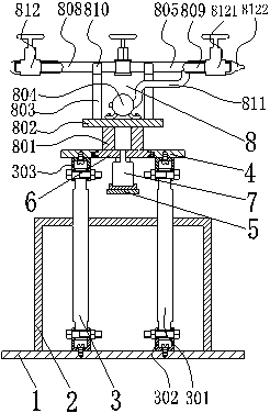 A lifting type ring cleaning device